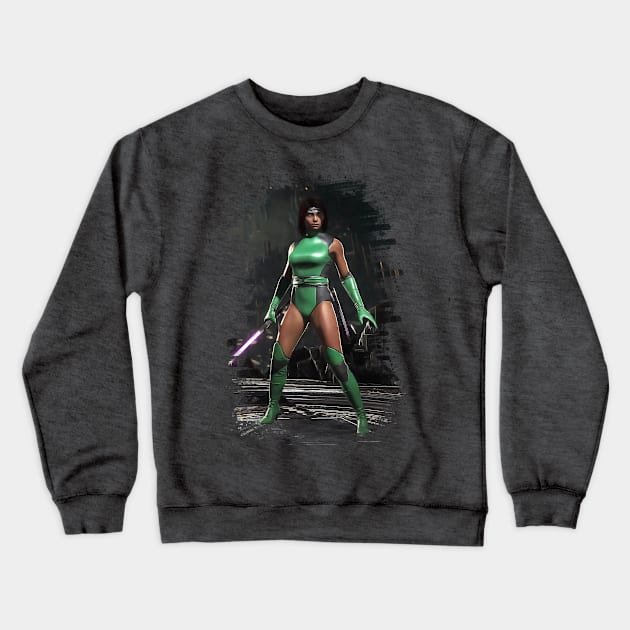 Mortal Kombat 11 Jade Print - 57211054 Crewneck Sweatshirt by Semenov